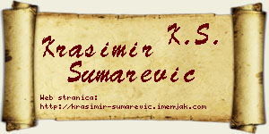 Krasimir Šumarević vizit kartica